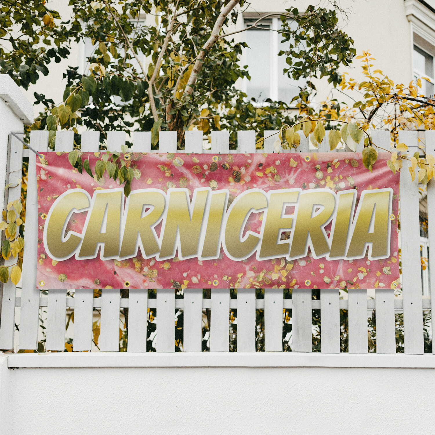 Carniceria 13 oz Vinyl Banner Sign with Metal Grommets Heavy-Duty Single-Sided