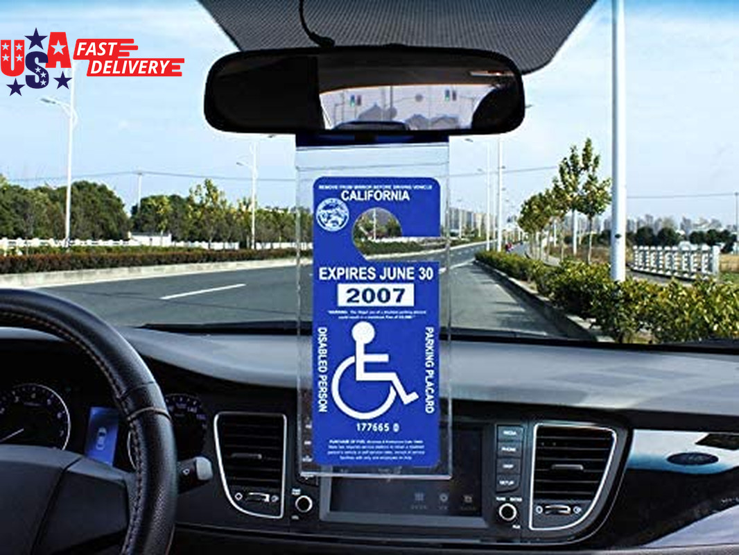 Handicap Parking Placard Holder, Ultra Transparent Disabled Permit Protective Co
