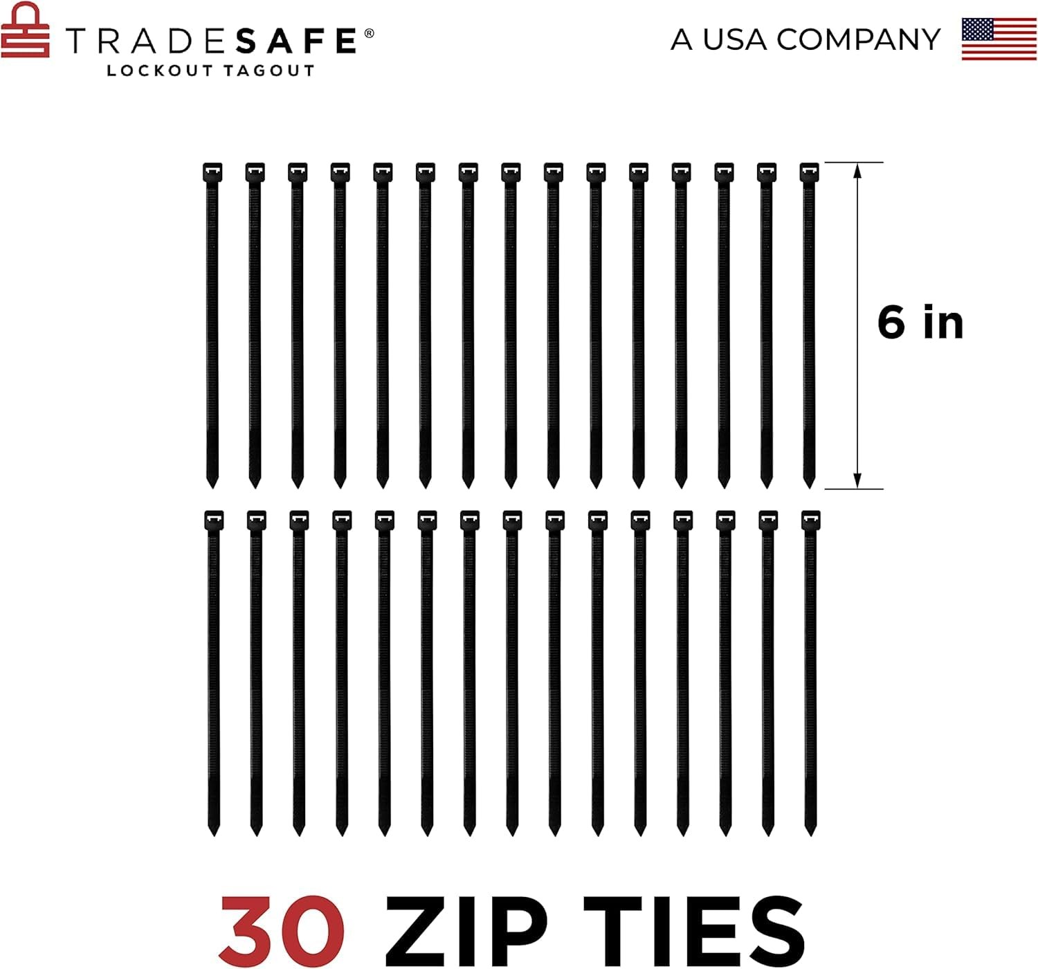 Safety Inspection Tags for Accident Prevention 30 Safety Tags with 30 Zip Ti…