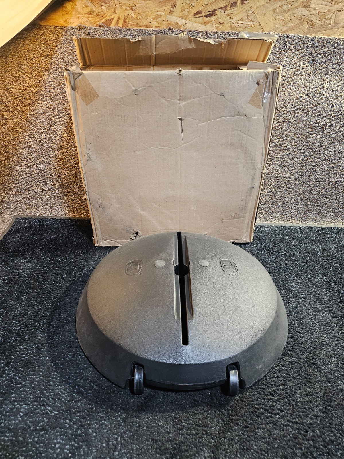 Uline H-4592-BASE Portable Sign Base Heavy-Duty Plasticm Black *BASE ONLY*