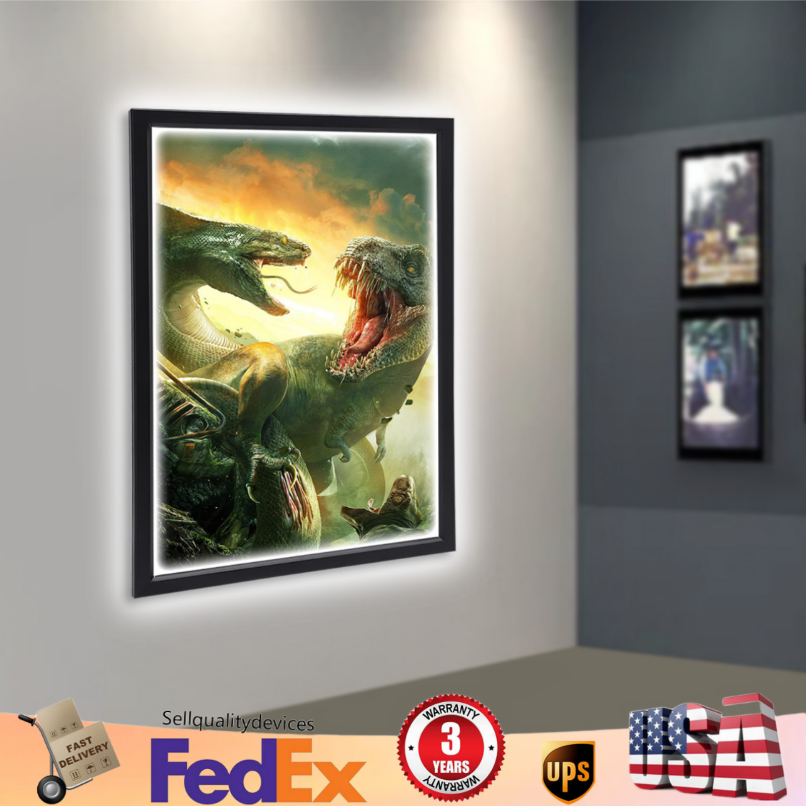 18&Prime;x24“ LED Light Box Backlit Movie Poster Art Picture Frame Advertising Display