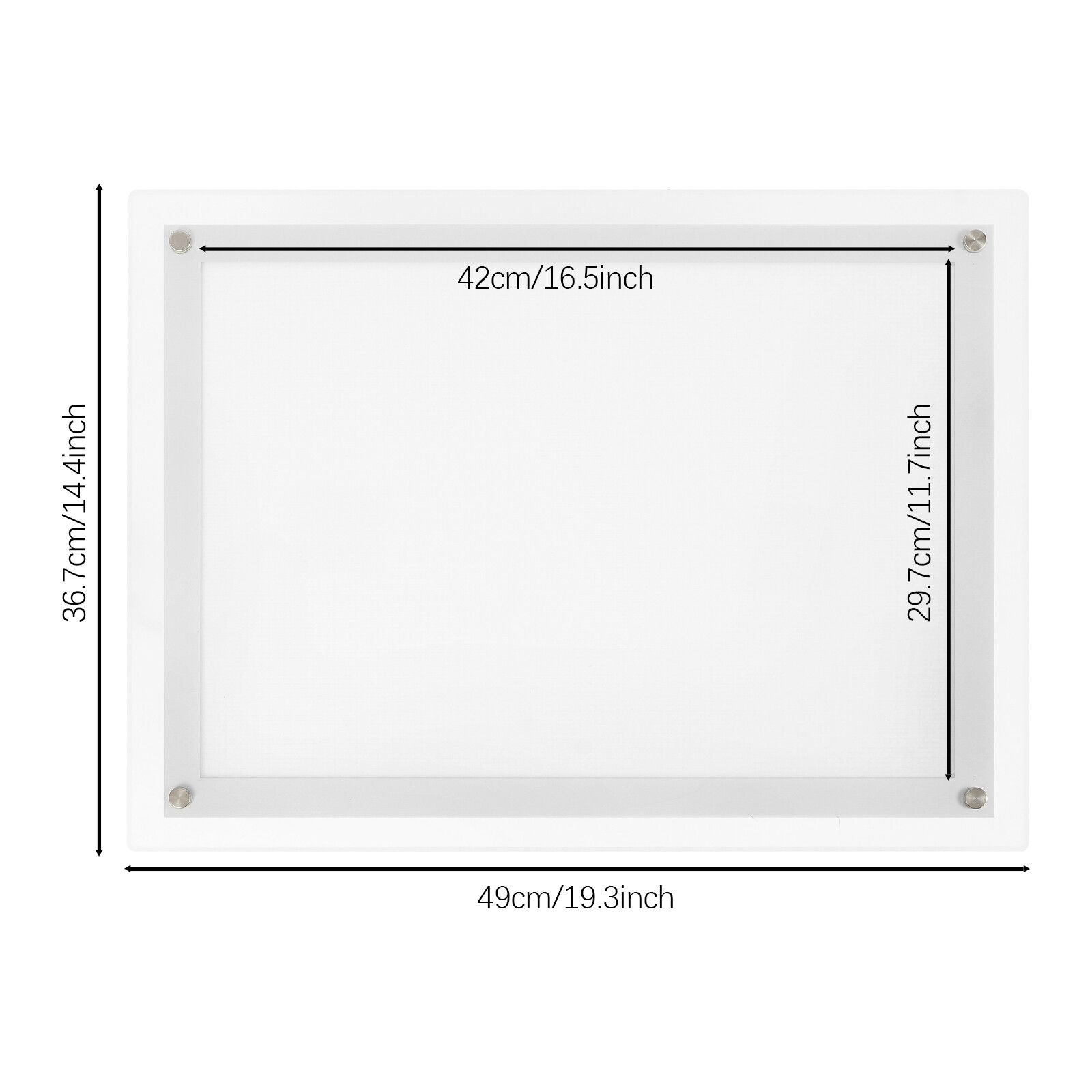 Led Light Box 49cm x 36.7cm Led Light Sign Holder Led Advertising Display Frame
