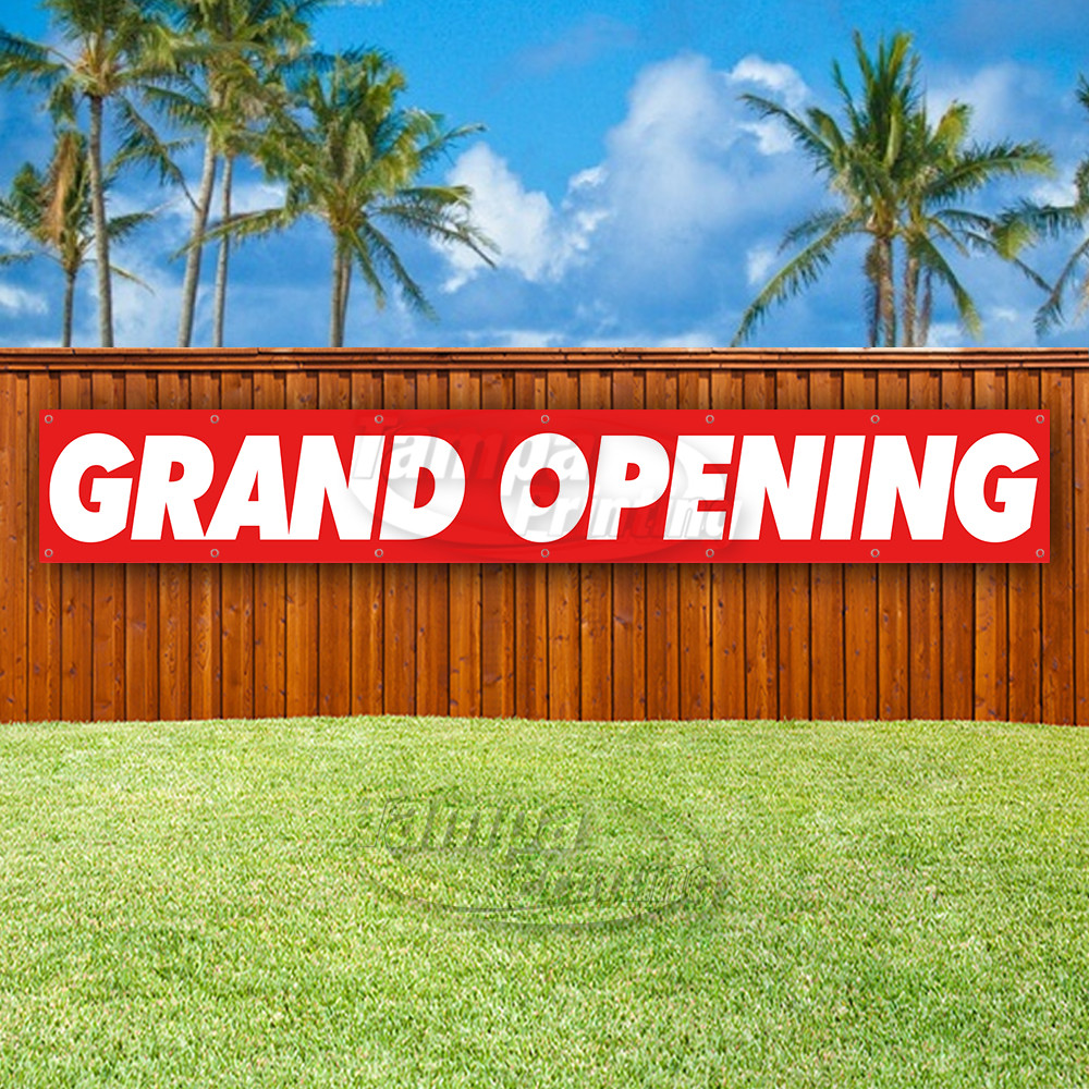 GRAND OPENING Advertising Vinyl Banner Flag Sign LARGE HUGE XXL SIZES