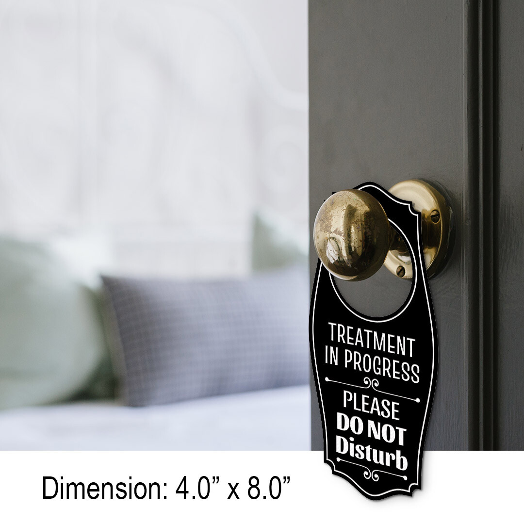Treatment In Progress Please Do Not Disturb Door Hanger