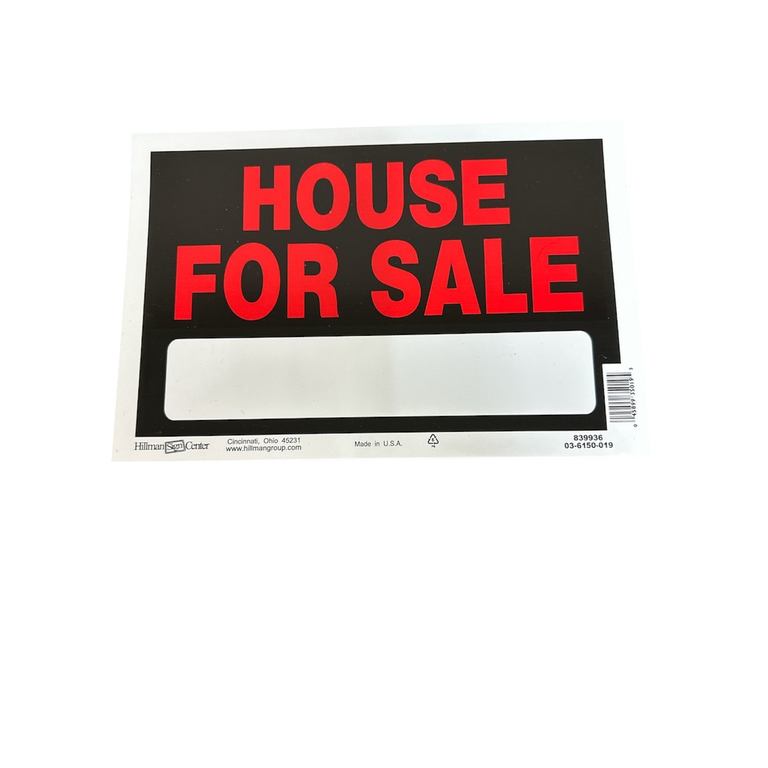 Hillman 8&Prime; x 10&Prime; Plastic Signs Various Models New