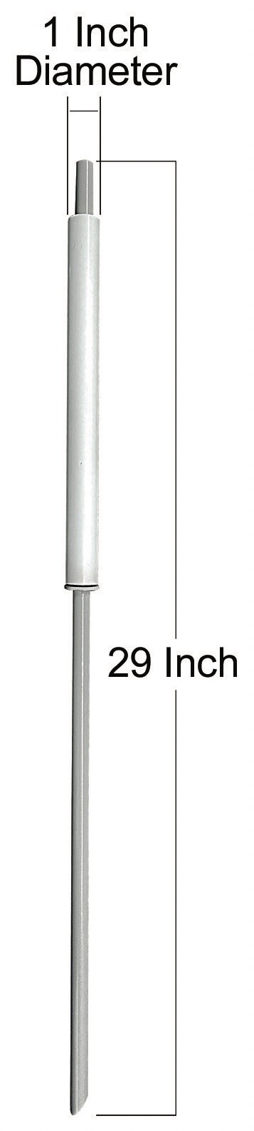16FT ADVERTISING SUPER FLAG POLE & ECONOMY GROUND SPIKE BASE (flag not included)