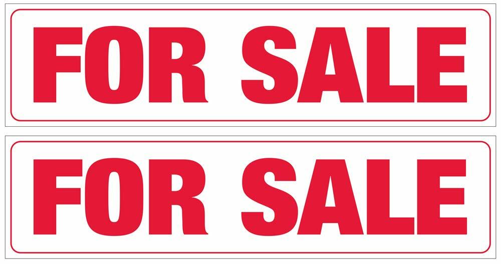 Double Sided Real Estate Corrugated Sign Riders 2PK(Includes 4 – 8&Prime; Sign Stakes)
