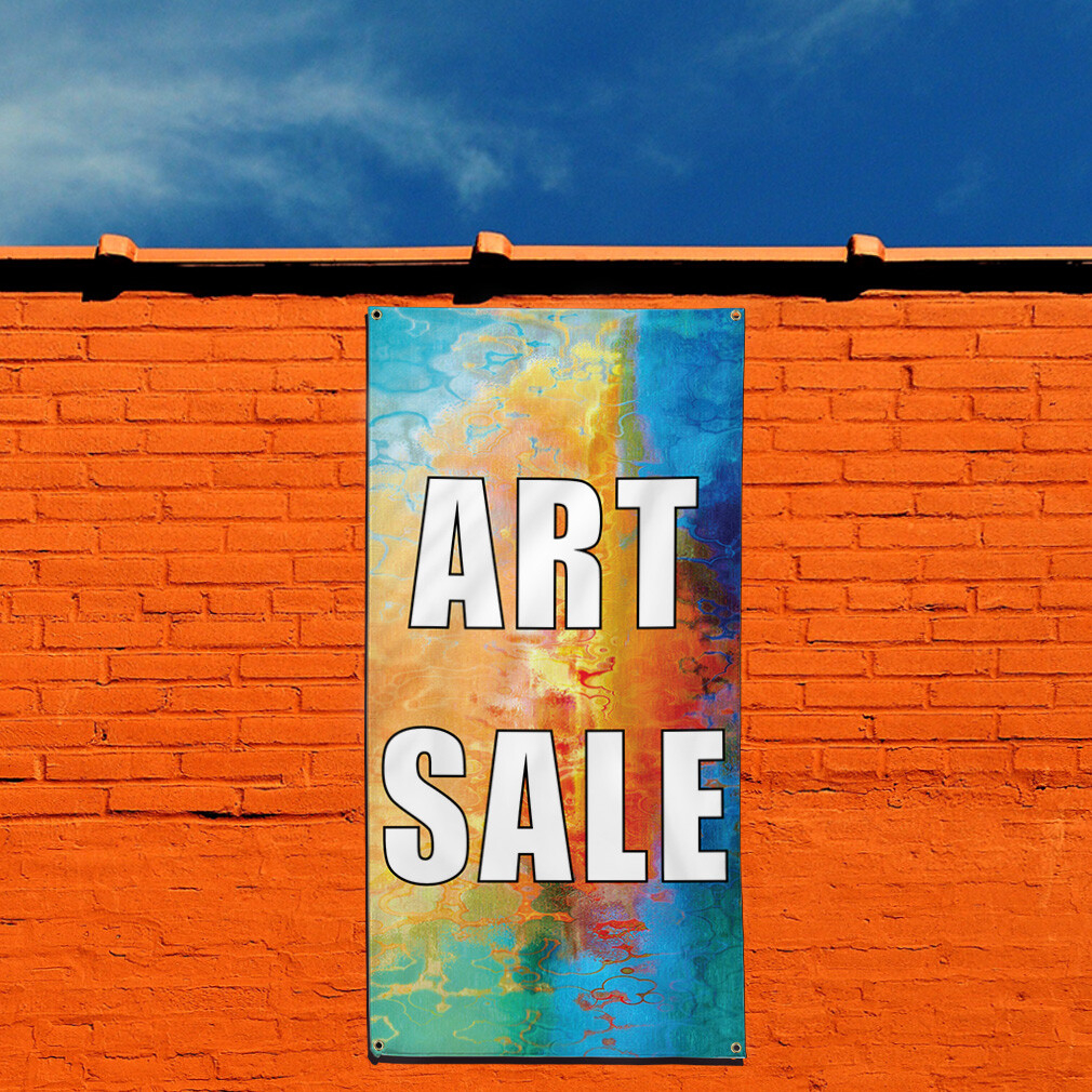 Vertical Vinyl Banner Multiple Sizes Art Deal G Business Outdoor