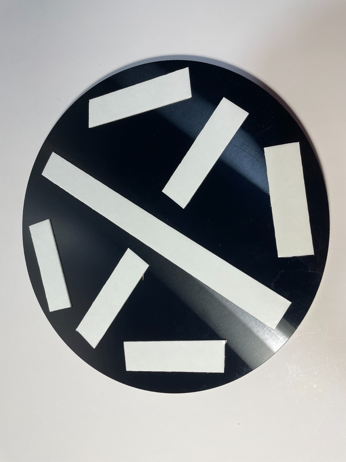 NEW ADHESIVE UNISEX RESTROOM SIGN ROUND 12&Prime; DIAMETER WEIGHS 1.5-2 LBS DURABLE