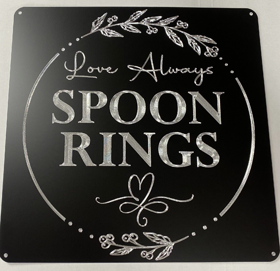 Your Business Logo Sign Custom Engraved on Outdoor Weatherproof Metal 14×14