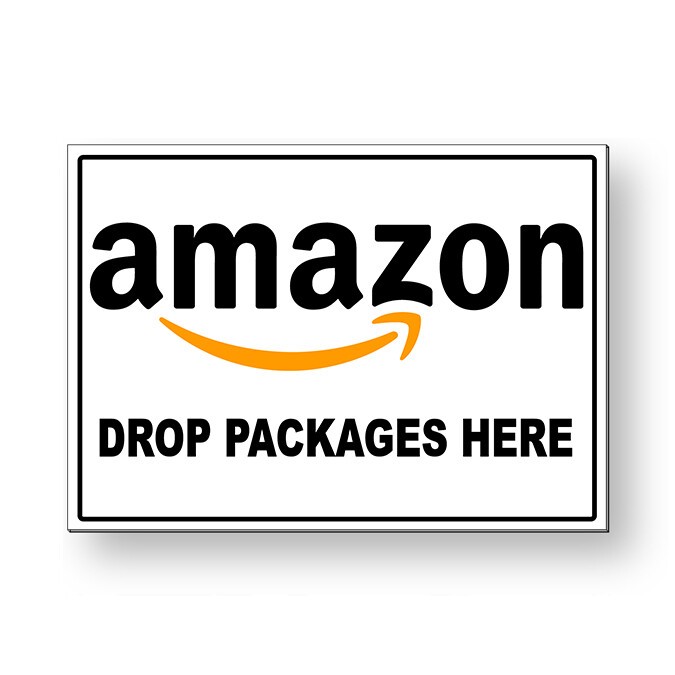 Online Deliveries Drop Packages Here Metal Sign 5 SIZES MS063