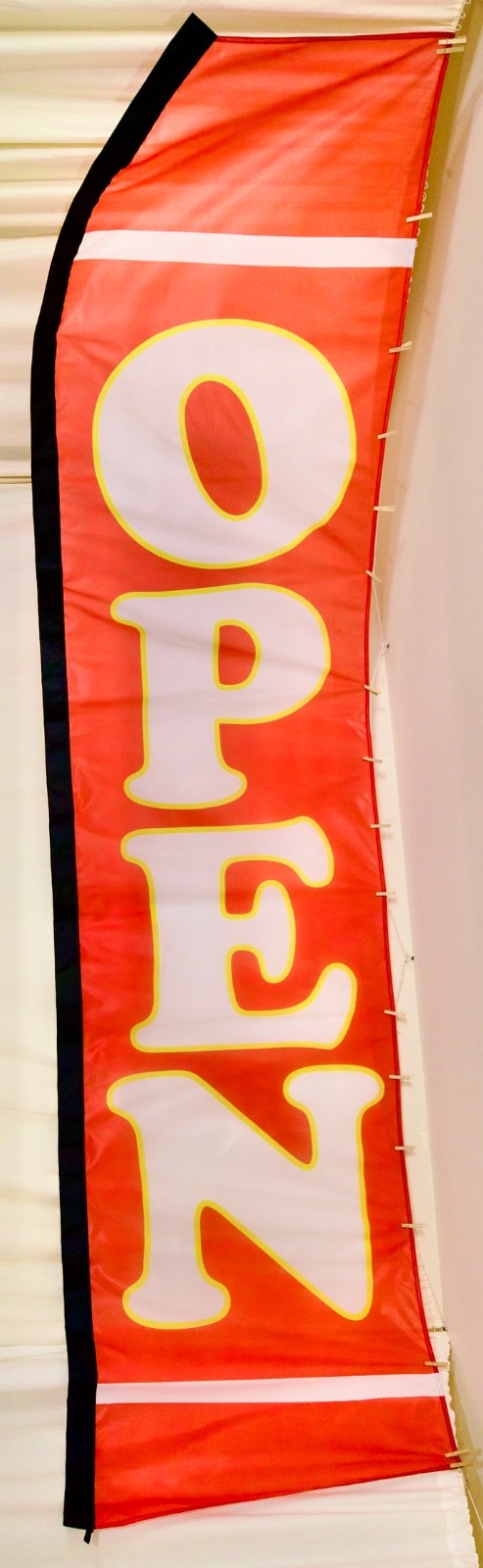 Extra Large Promotional Banner, Convex Bow Flag, Bow outward along the Tap Edge