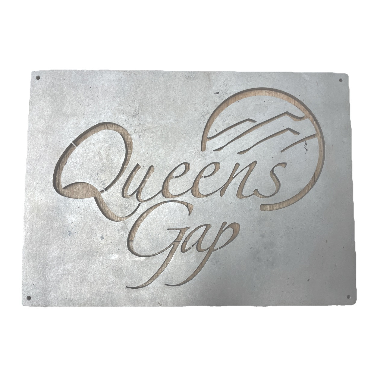 🔥 Queen’s Gap Blairsville GA Sign 🌙 Custom 13”x18” Aluminum – 5.2 lbs