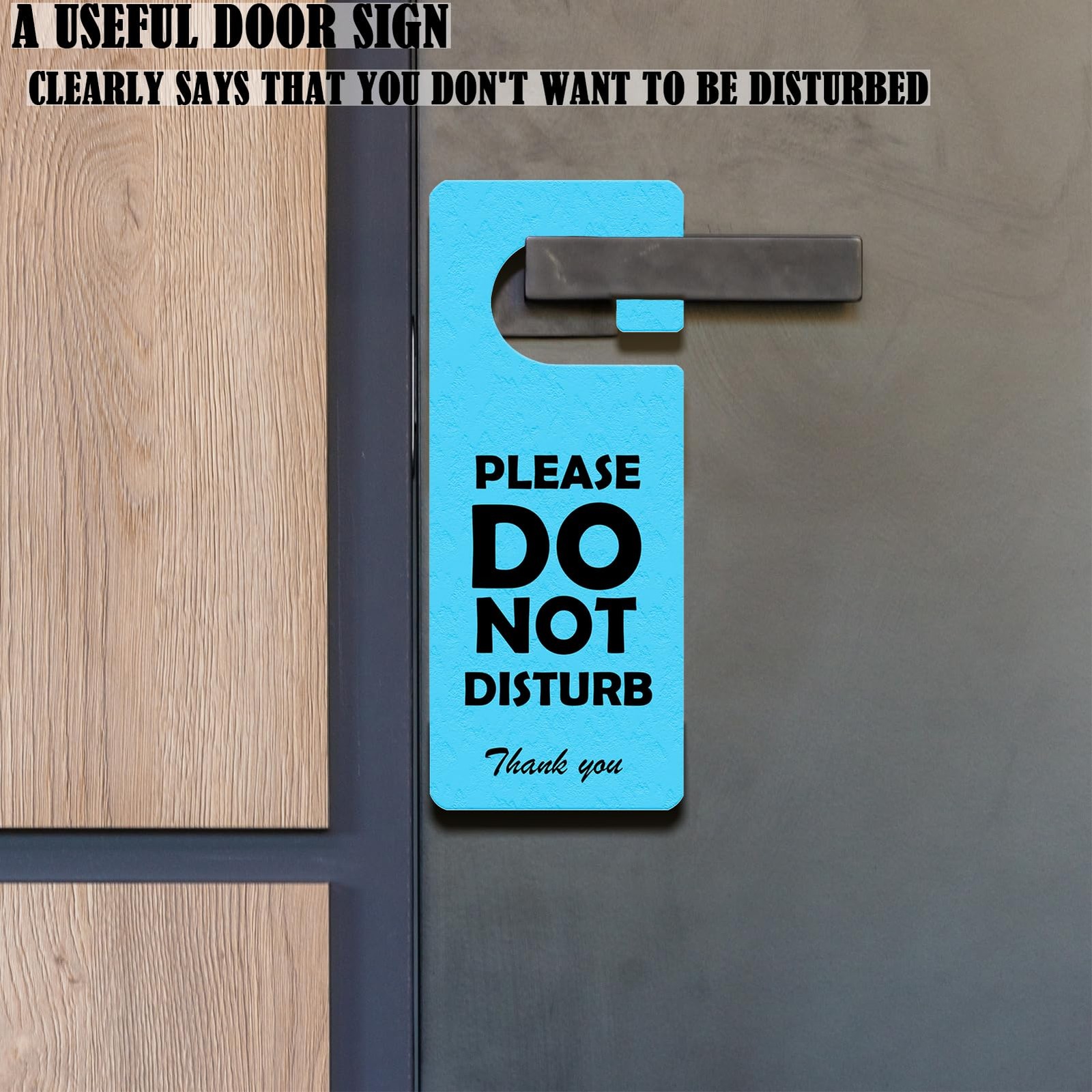 2 Pack Do Not Disturb Door Hanger Sign for Bedroom Hotel Home Office