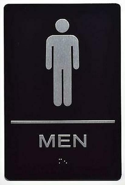 Boys accessible Sign Compliant Sign. 6&Prime;x9&Prime; Sign -REF24-1027