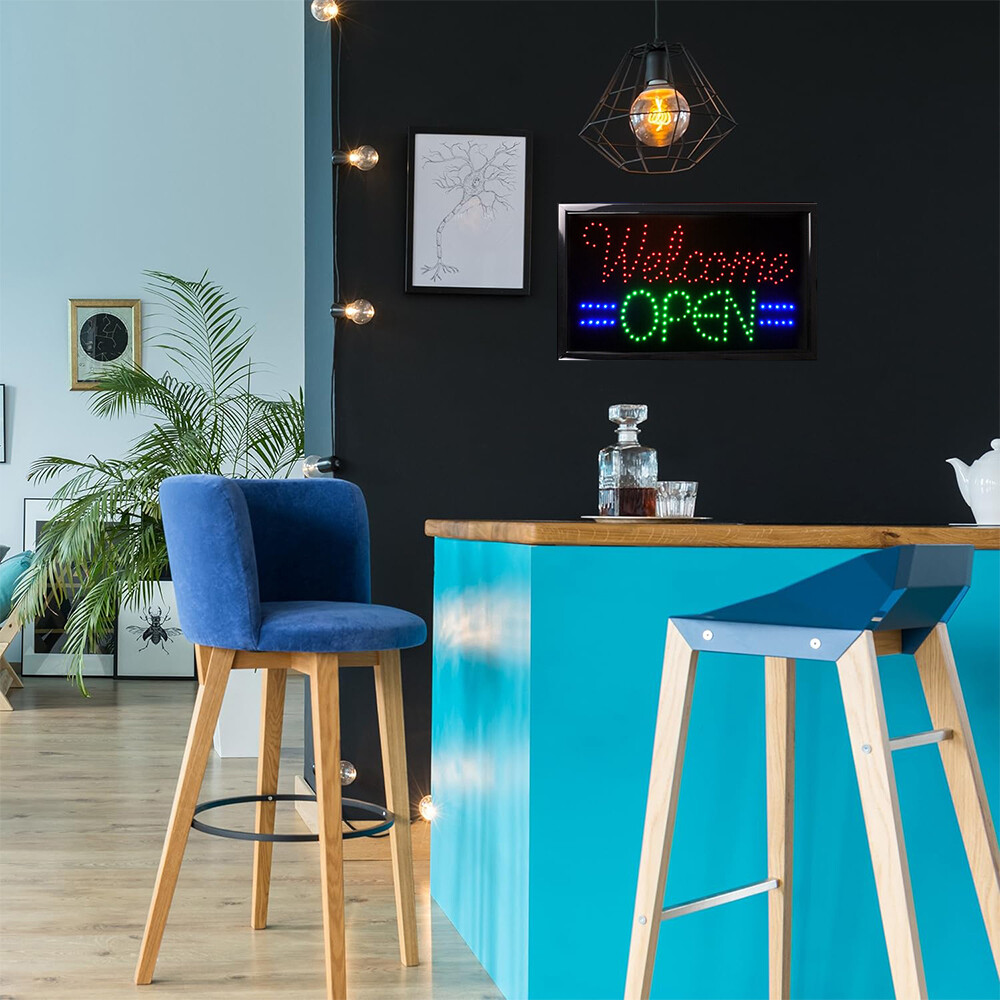 Ultra Bright LED Neon Open Sign Animated Motion Business Sign with ON/OFF Light