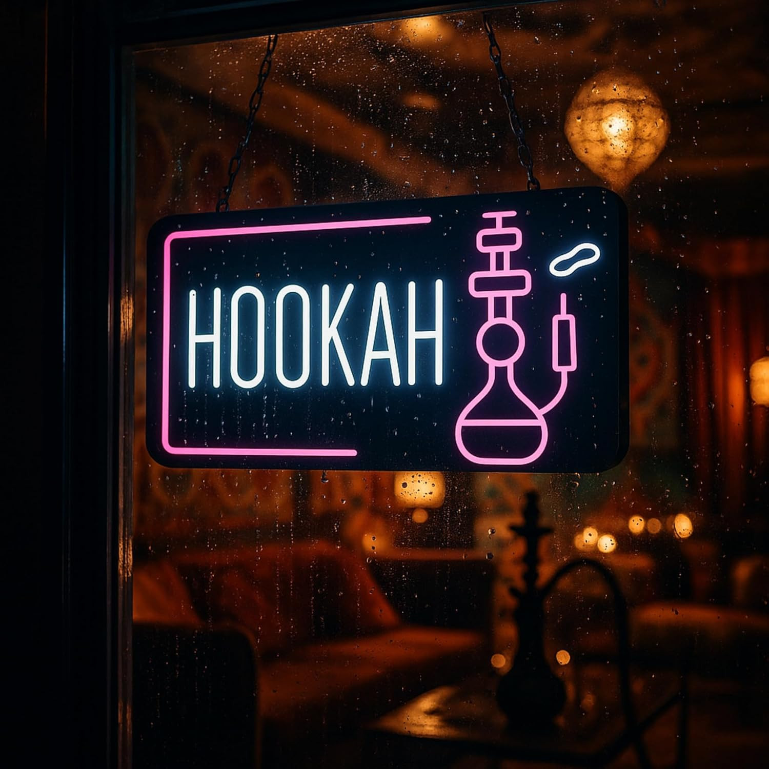 Bright LED Hookah Sign – Attract Customers to Your Smoke Shop or Lounge!