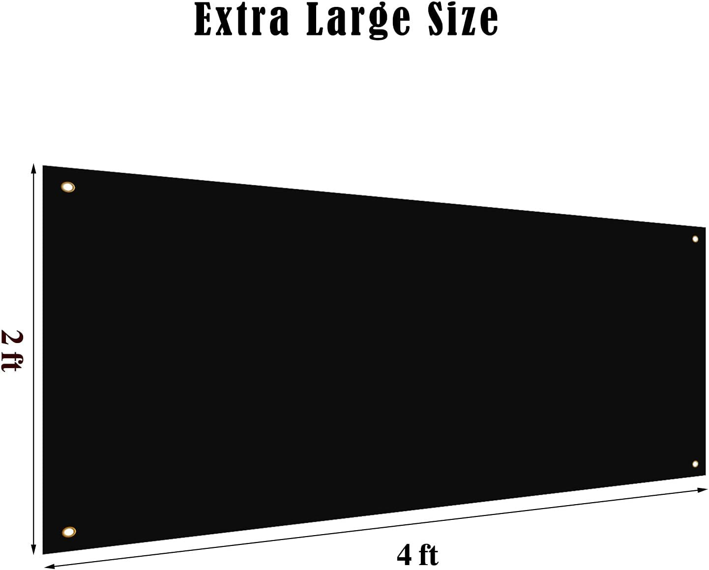 2 Pieces Large Banners Signs Polyester Oxford Cloth Sublimation Banner with Rope