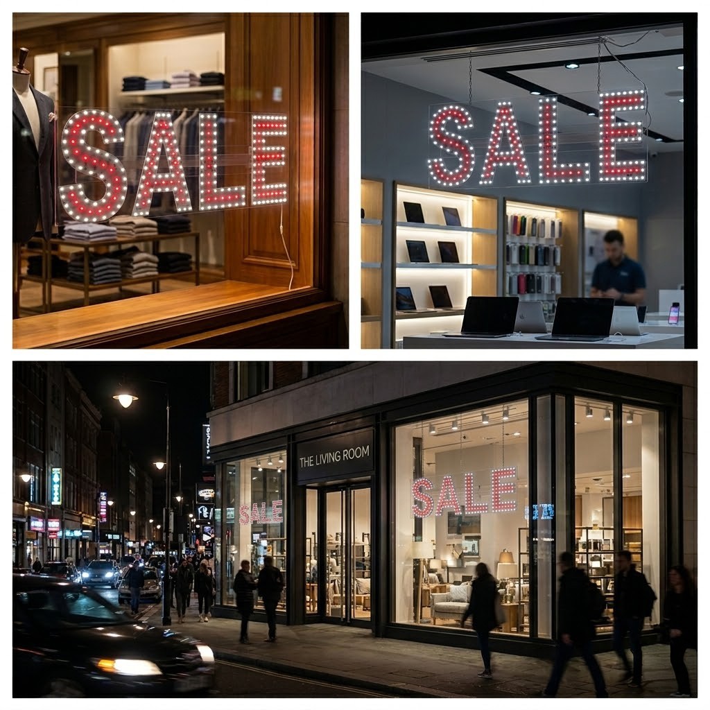 EPL Signs SALE Red LED Sign Business 8&Prime;x22&Prime; Remote 2G Blinking Mode