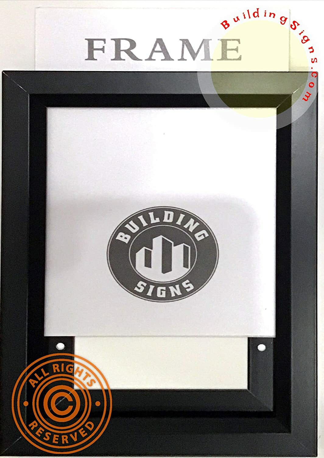 Elevator Inspection Frame Black 8.5×11 (Heavy Duty – Aluminum)–REF24-1027