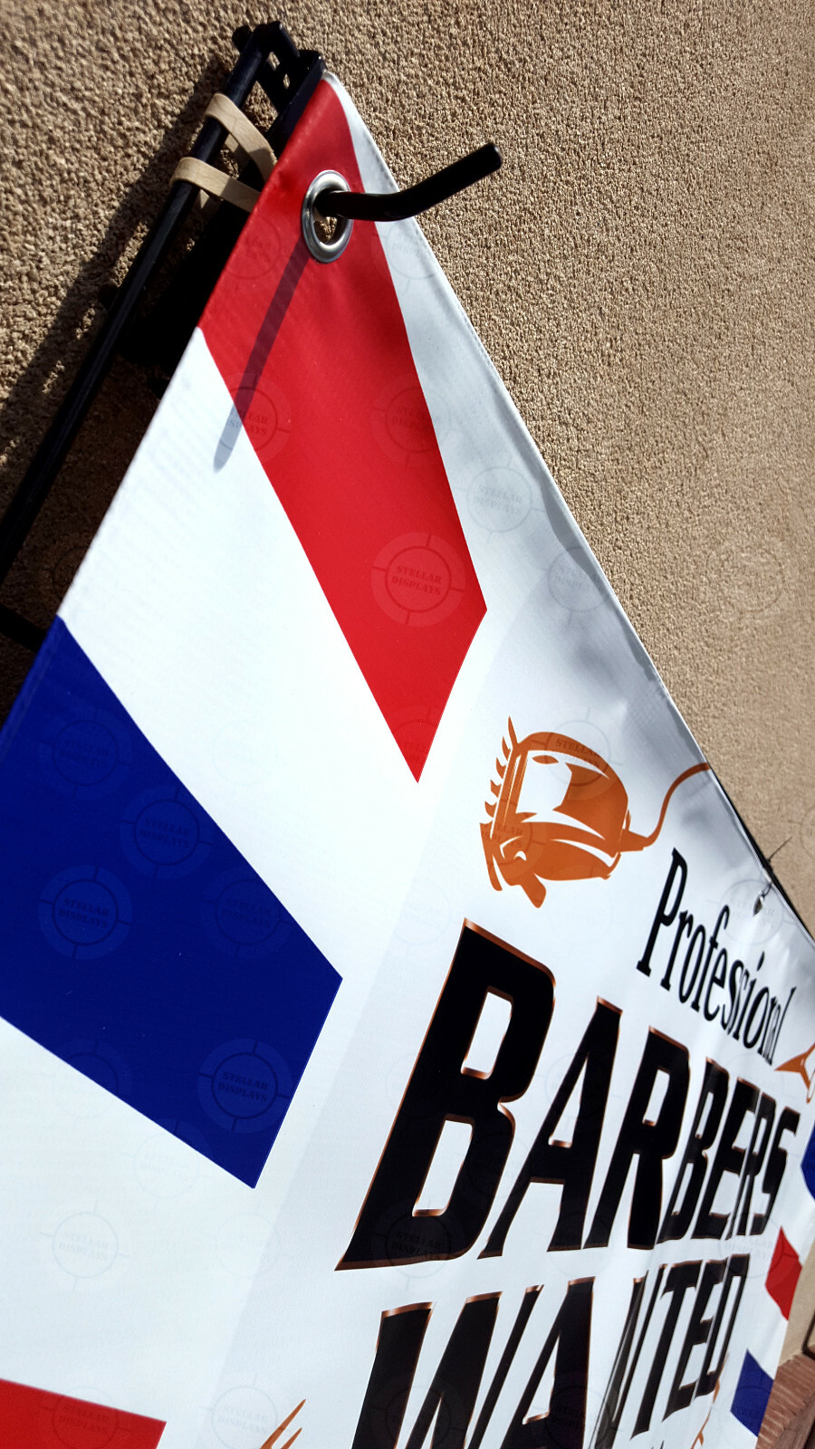 Professional Barbers Wanted Inquire Within Banner Salon Open Sign Lounge Poster