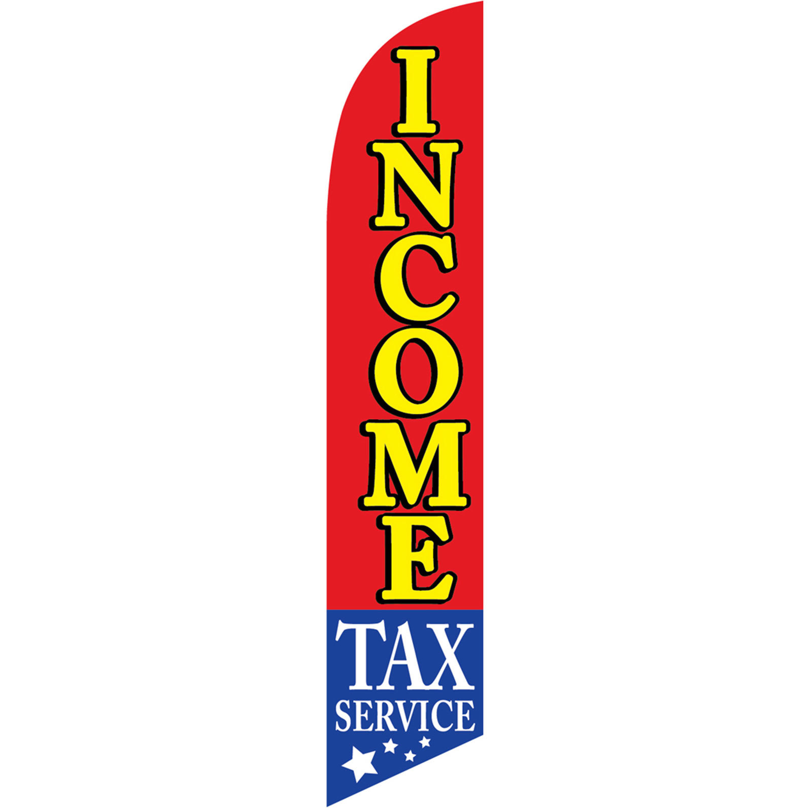 Income Tax Service Flag Flutter Feather Banner Swooper Windless