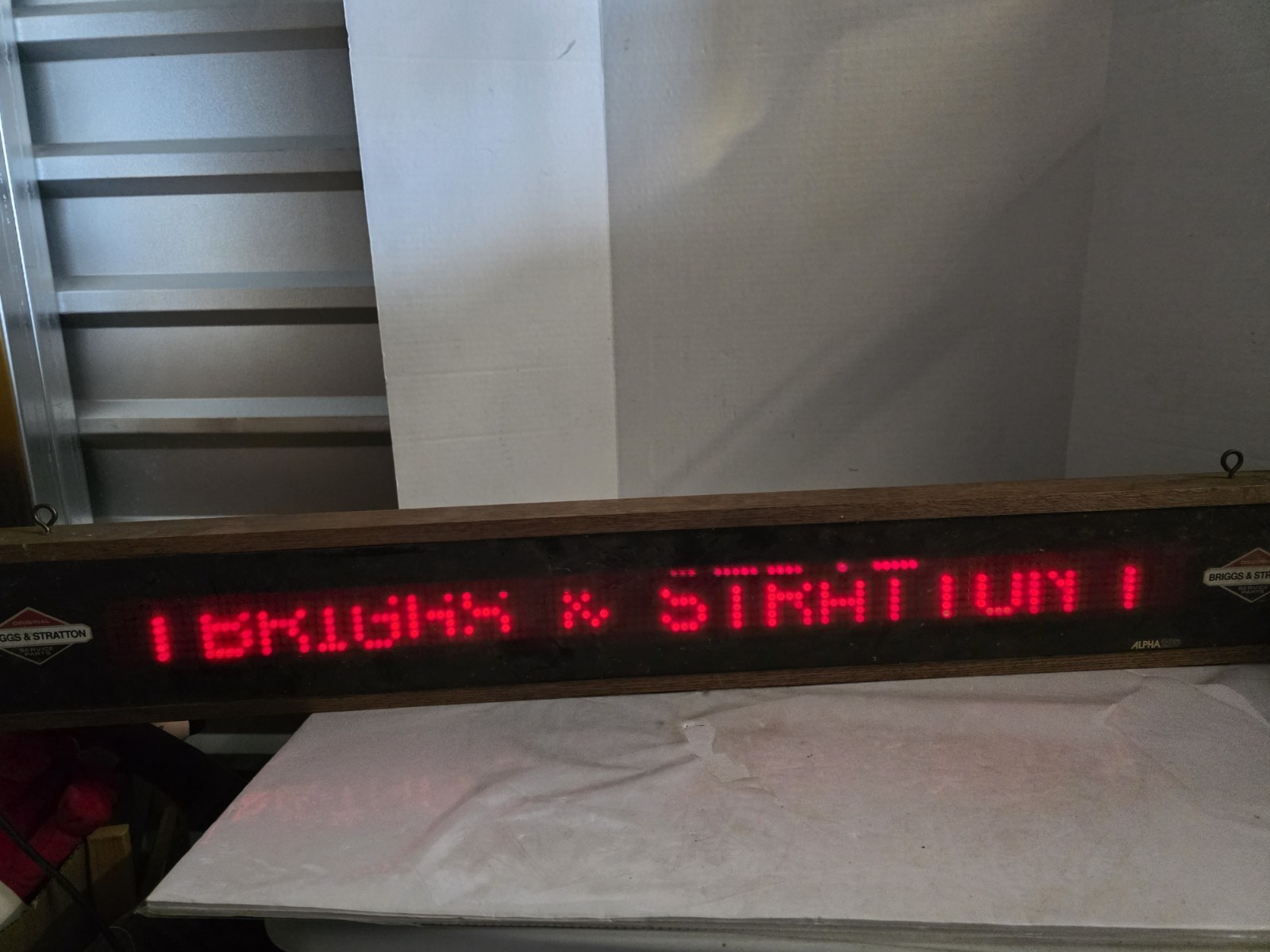1984 Adaptive Micro Systems Alpha 220 Message Display Sign Digital Scrolling 46&Prime;