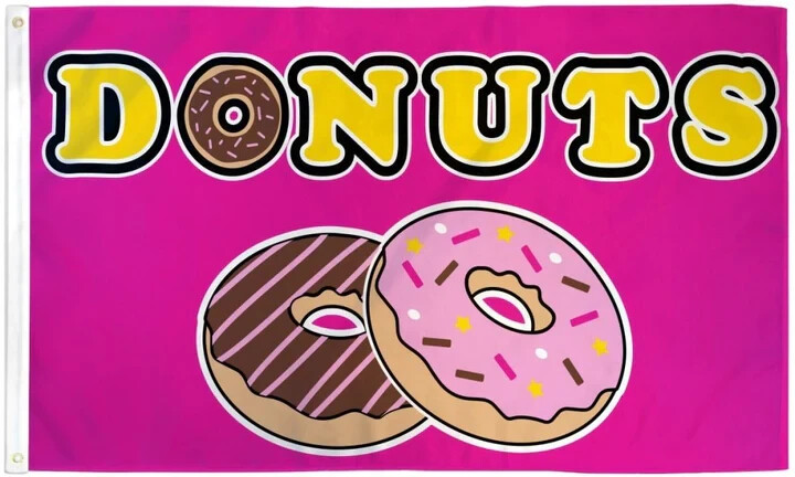 Donuts Flag 3x5ft Business Flag Food Advertising Sign