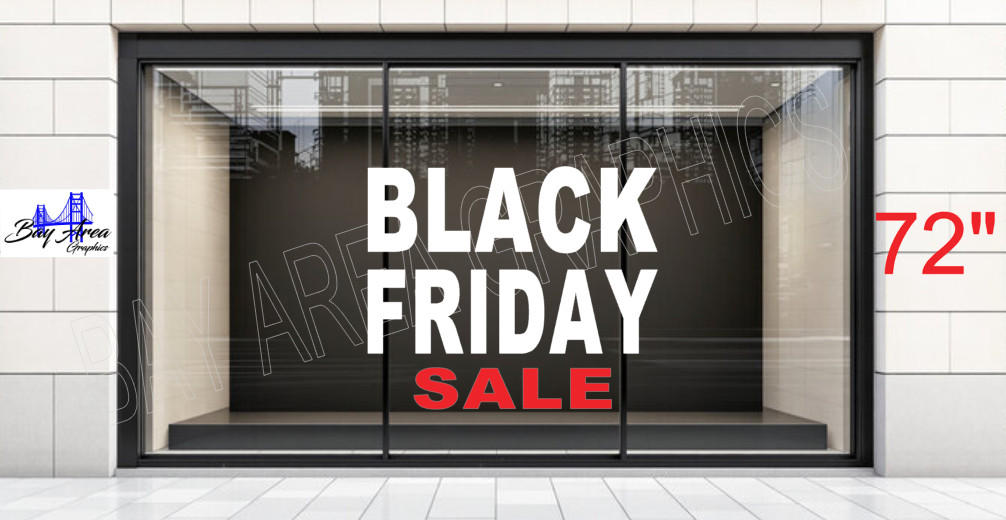 BLACK FRIDAY SALE Shop Window Decal *ORACAL 651 Vinyl Business Promotion Sign