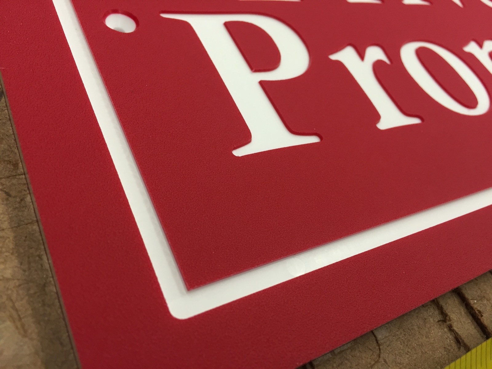 Rectangle PRIVATE PROPERTY Sign 14×7&Prime; 1/4&Prime; King ColorCore Any Color