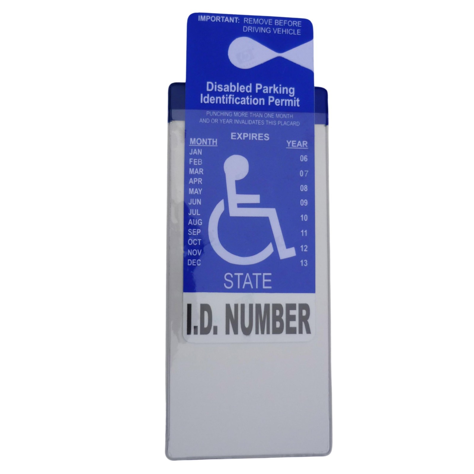 Handicap Parking Placard Holder – Magnetic Display for Disabled Permit Tag, USA