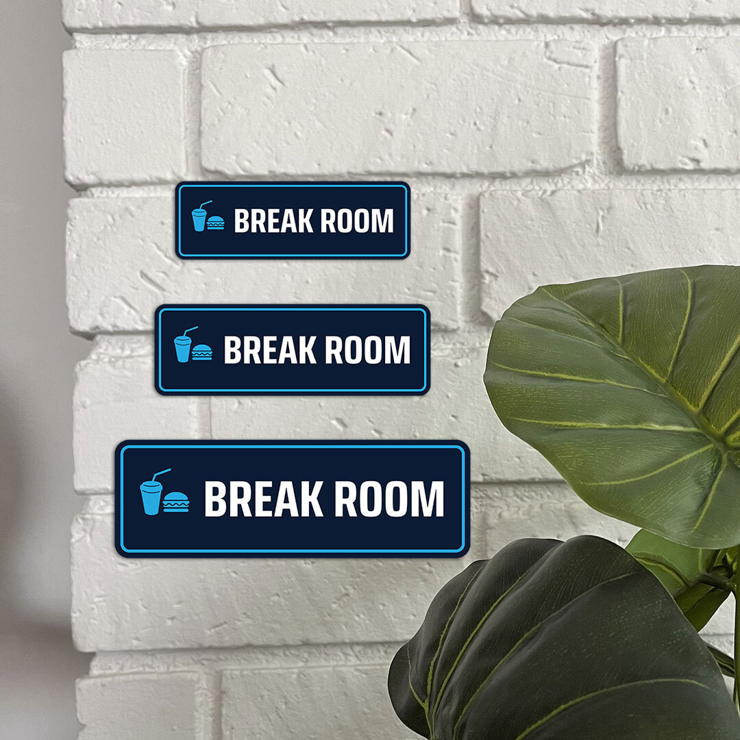 Standard Plus Break Room Door or Wall Sign | Business and Workplace Signage