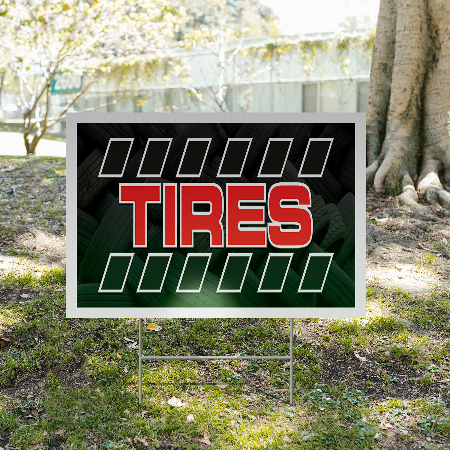 Tire Sale Yard Sign Auto Promotions, Affordable Pricing, Reliable Service