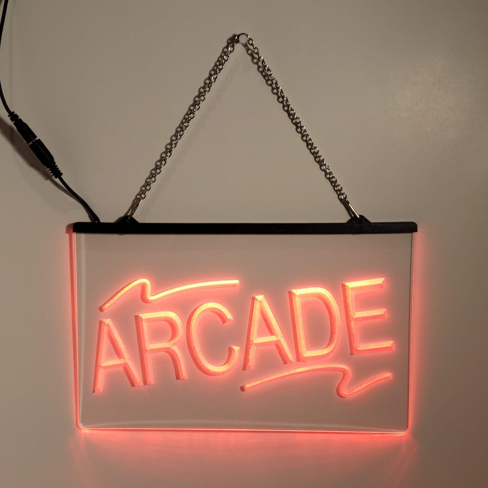 Arcade LED Sign – Retro Game Room Wall Light