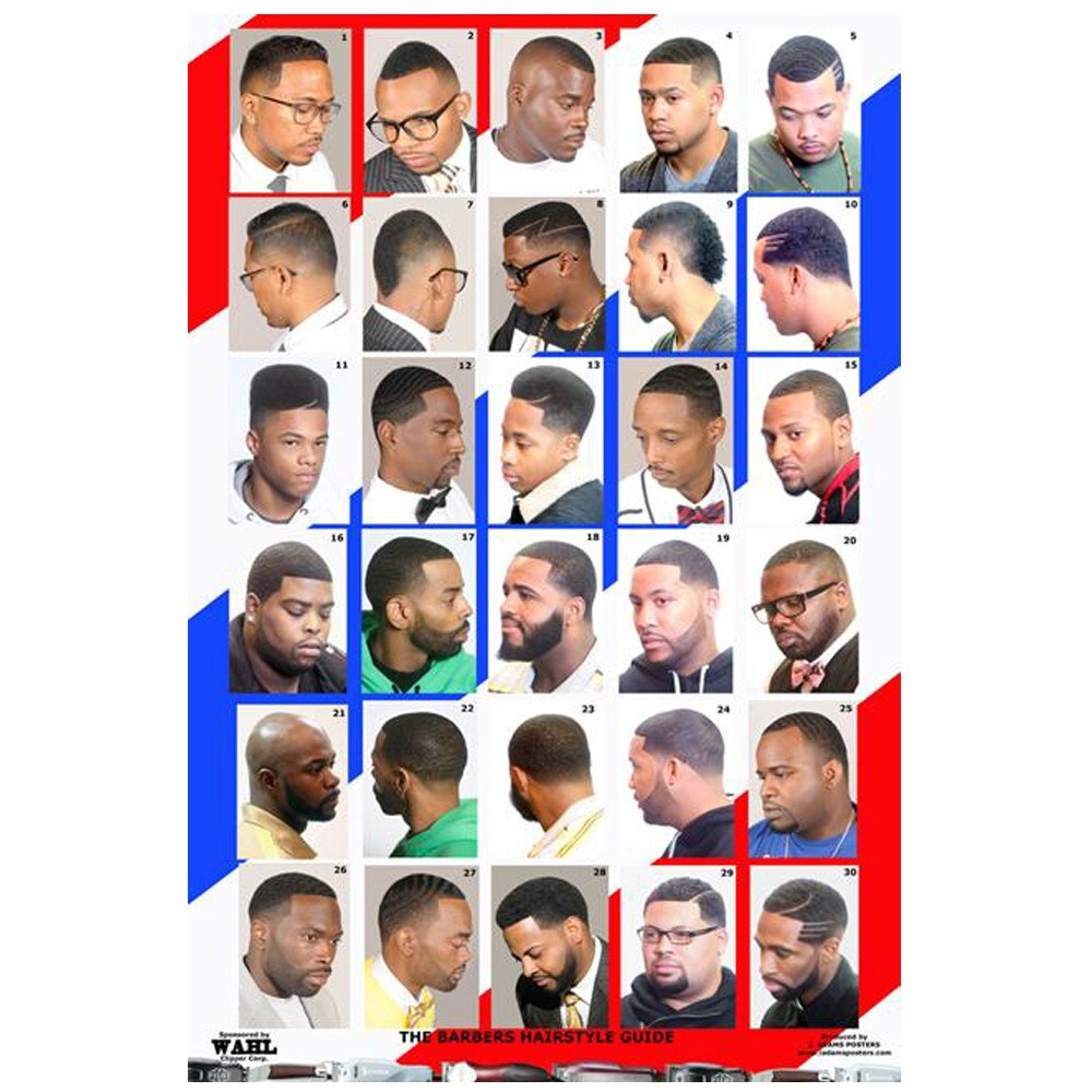 BARBER SALON BEAUTY SPA 24&Prime;X36&Prime; HAIR STYLE CUT DESIGN POSTER BOYS MEN ADULT
