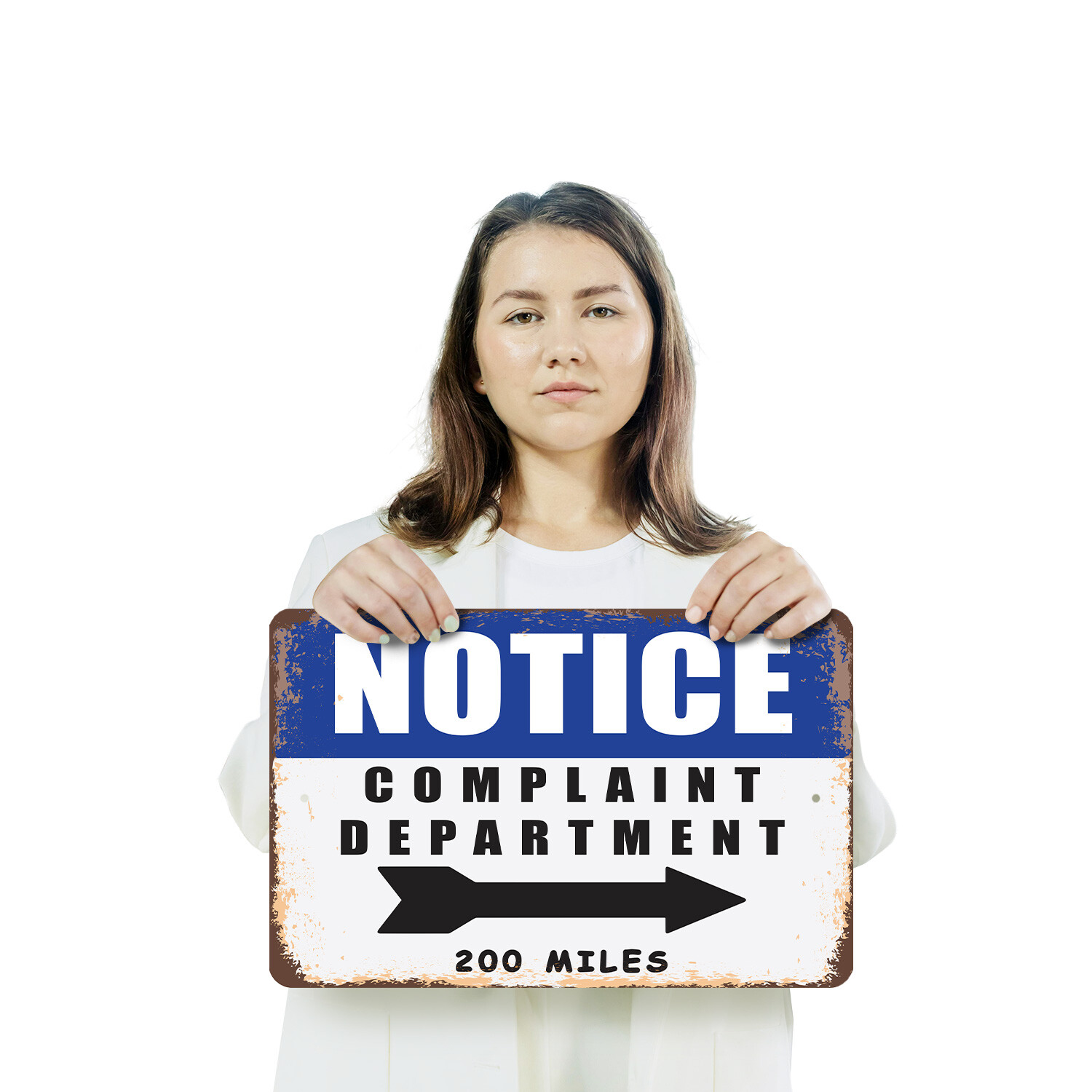 Complaint Department 200 Miles Novelty Sign Fun Gift Durable Weatherproof