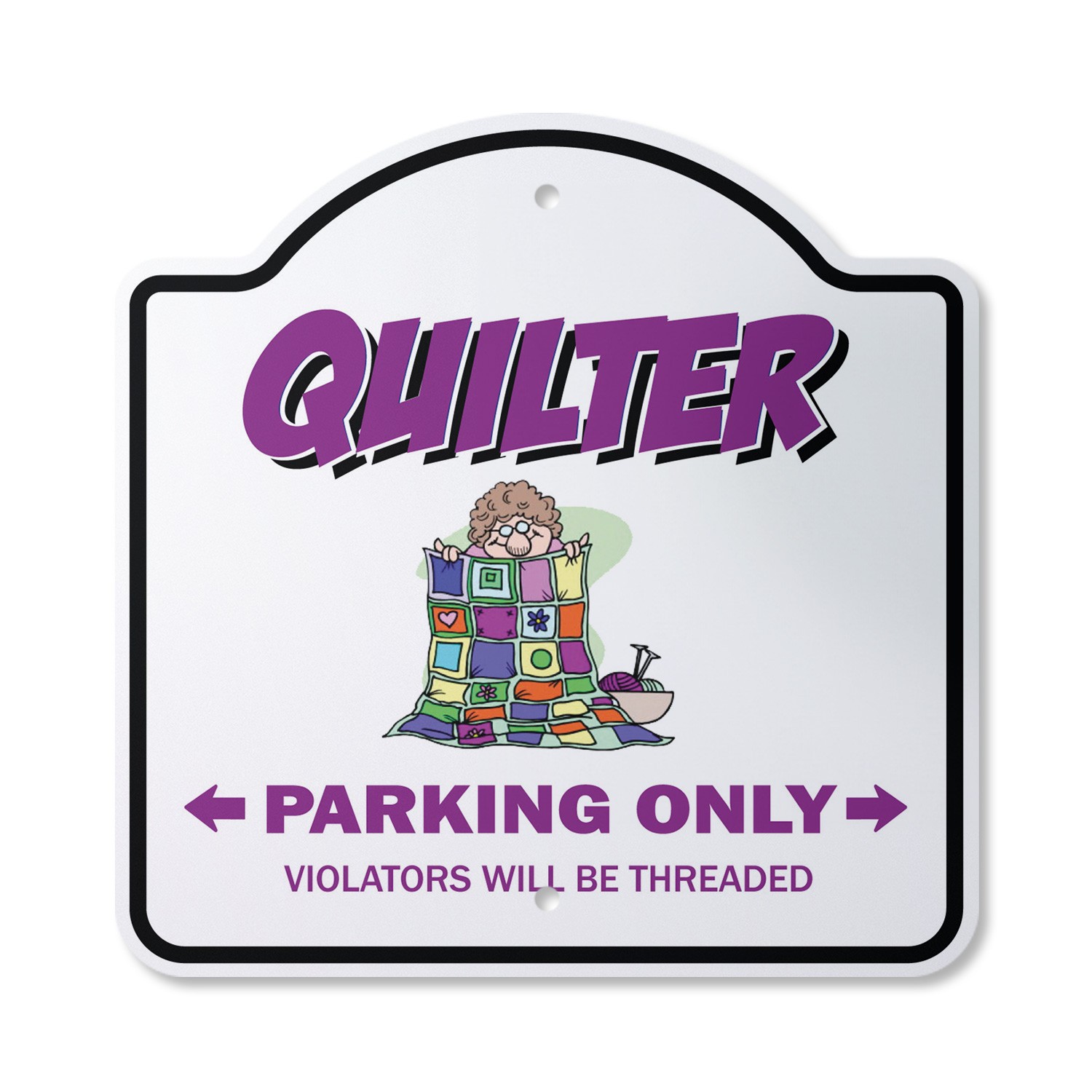 Quilter Parking Plastic Sign Quilting Sewing Circle Group Quilt