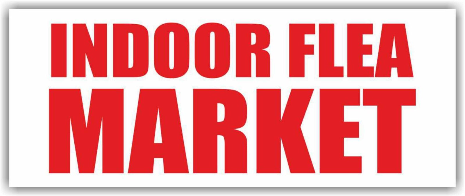 INDOOR FLEA MARKET Advertising Banner Vinyl Mesh Sign antiques collectibles mart