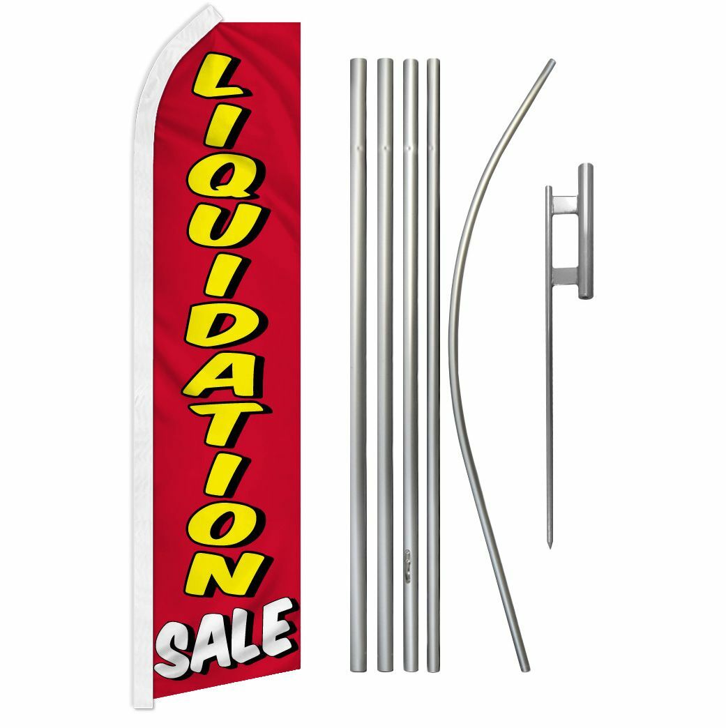 « LIQUIDATION SALE » Advertising Super Flag & Pole Kit deal discount clearance