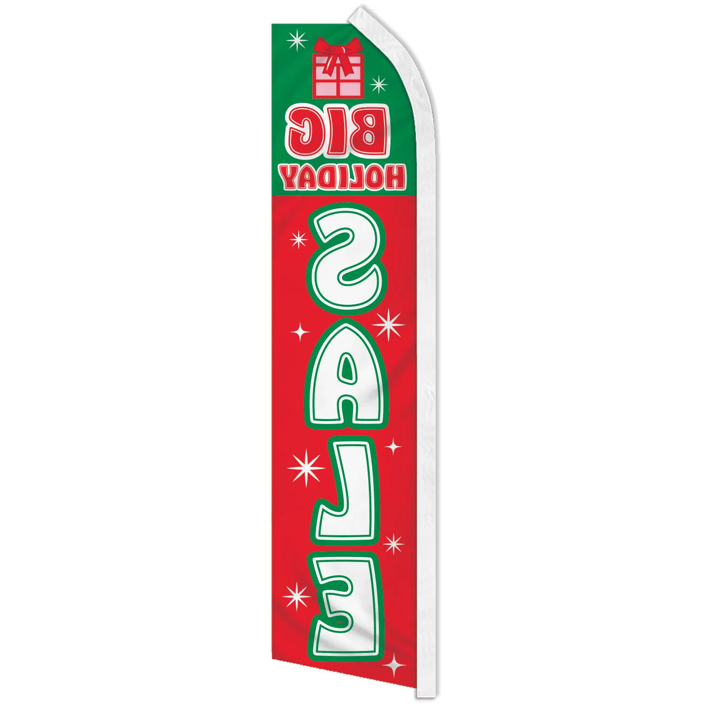 « BIG HOLIDAY SALE » advertising super flag swooper banner business sign clearance