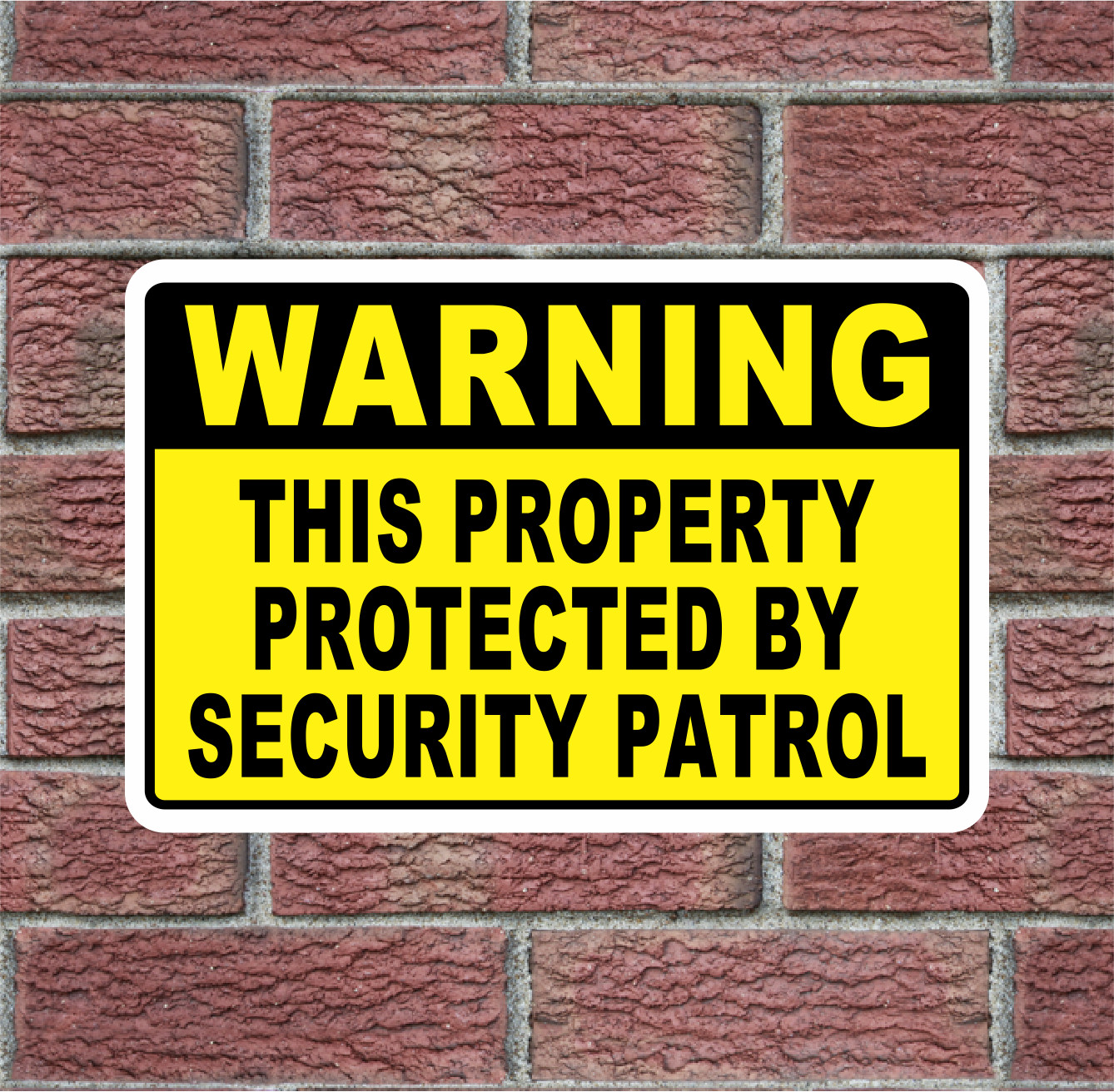 THIS PROPERTY PROTECTED Metal Sign 12×18 for Street Road Retail Parking Lot