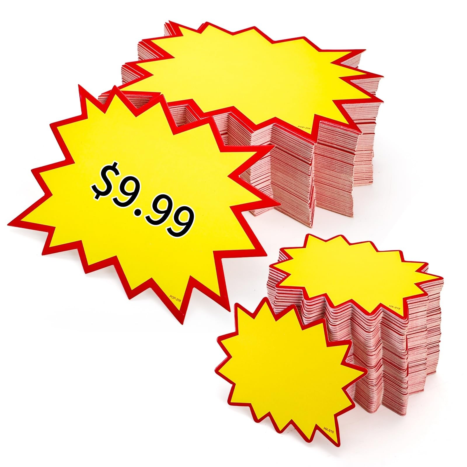 400 Pcs Starburst Signs Blank Sale Price Tags Retail Sale Signs Price Labels