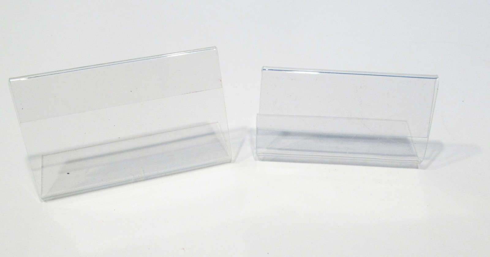 ( 29 ) Acrylic Sign Holder 1.75&Prime; x 2.75&Prime; Slant Back Holders Clear