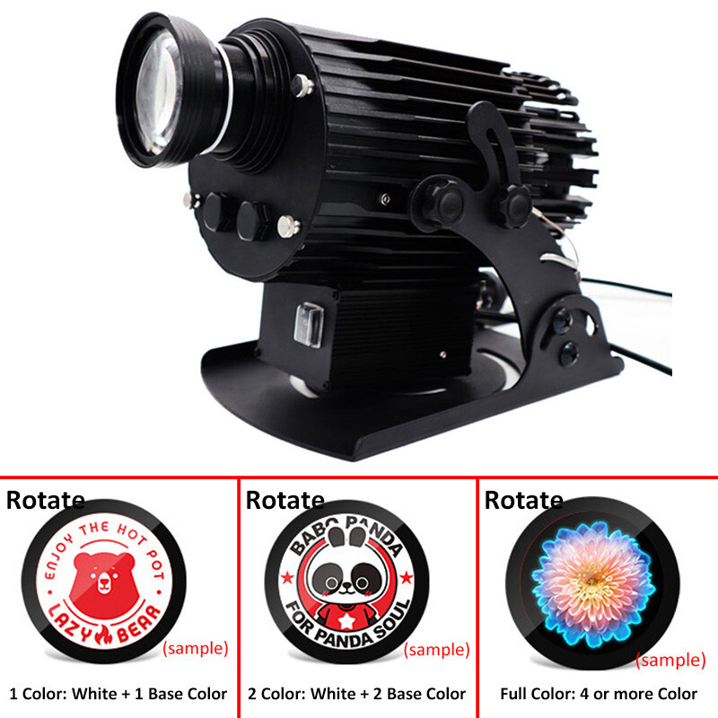 Custom three x Light Sheets Logo Switch LED Gobo Projector IP65 Logo Projector