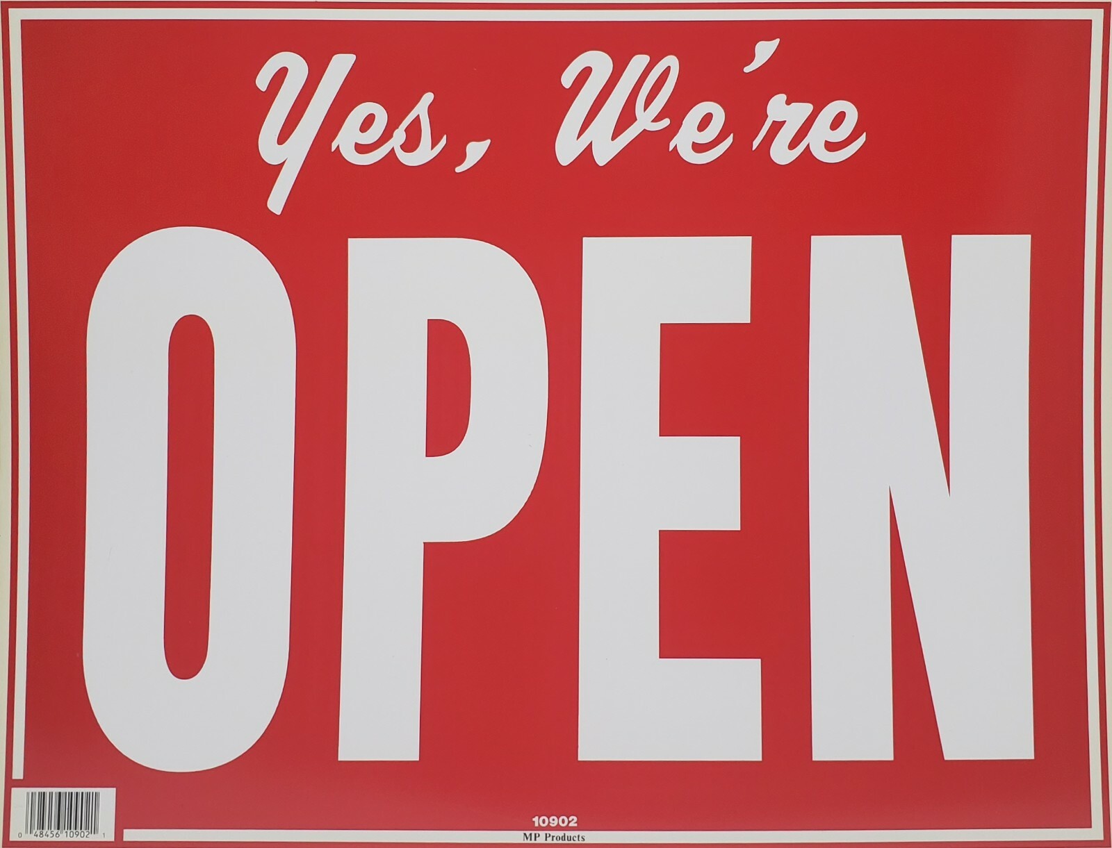 Extra Large Yes We&rsquo;re Open & Closed Window Sign, 15&Prime; H x 19&Prime; W