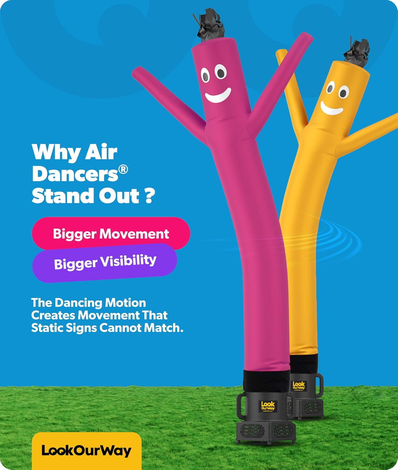 Air Dancers Wacky Waving Inflatable Tube Guy – 7Ft Tall Inflatable Advertising W