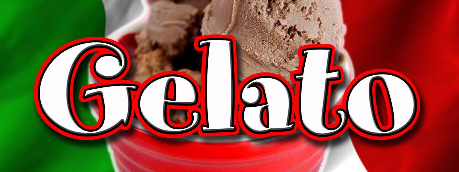GELATO DECAL sticker concession ice cream italian cold snack homemade dip