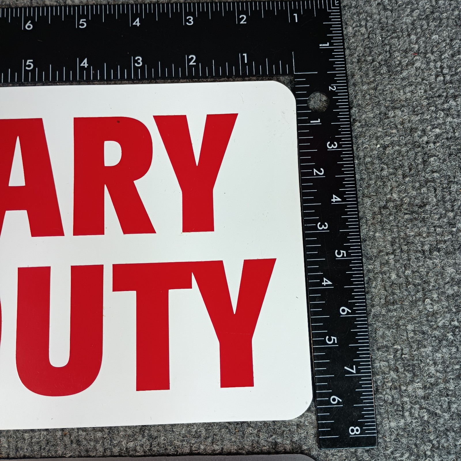 Notary On Duty Magnetic Car Door Signs Lot 2 6×12 Red White