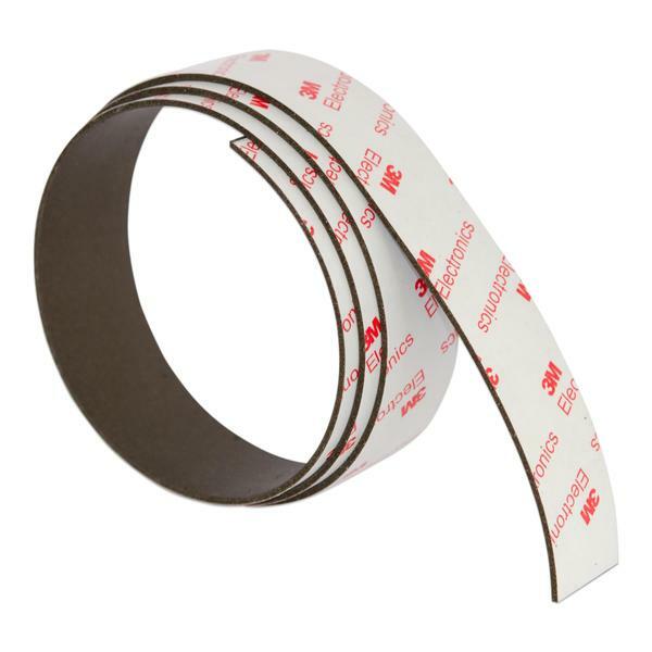 Strong Neodymium Magnetic Strip – 25mm x 1.5mm x 2Metres | 3M Adhesive Tape