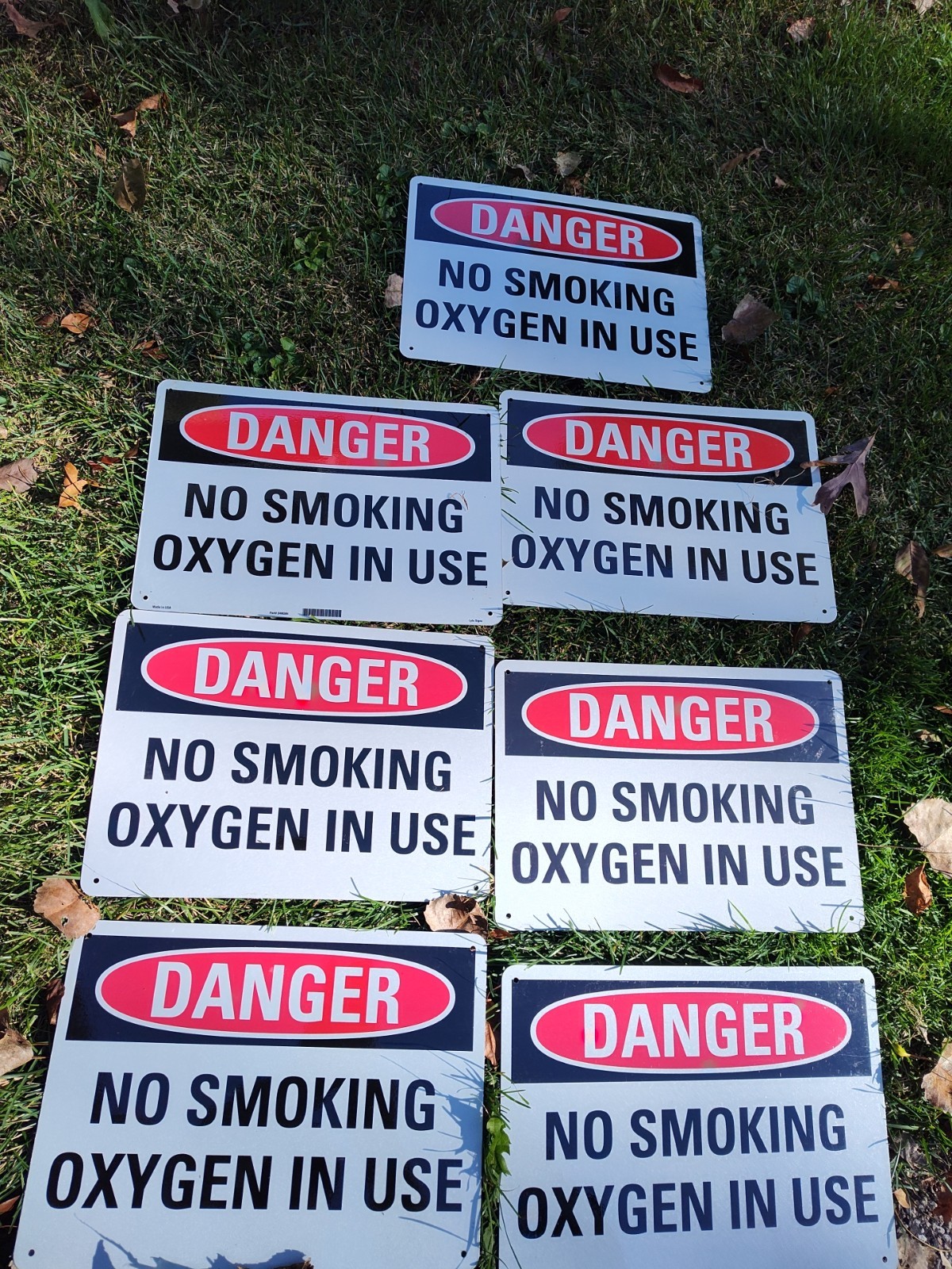 LOT Of 7_14x10 Danger Sign in,Aluminum